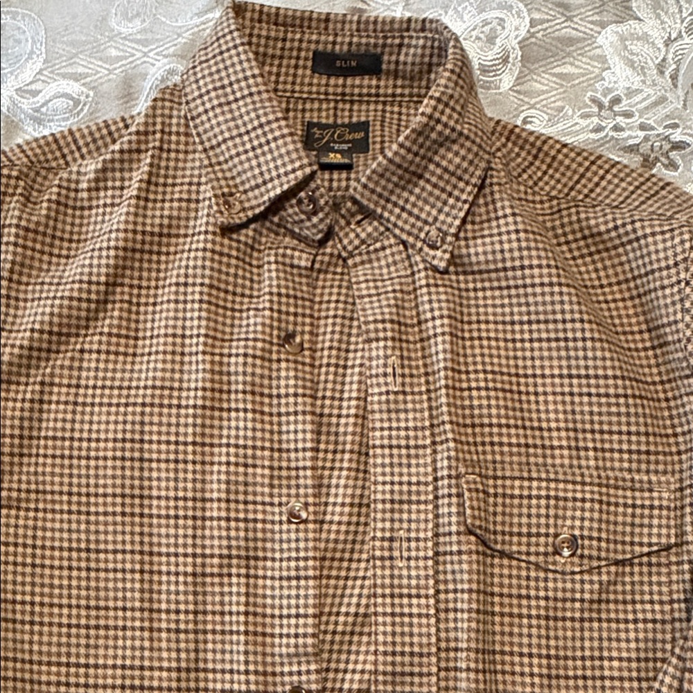 J Crew Mens Cashmere Blend Shirt